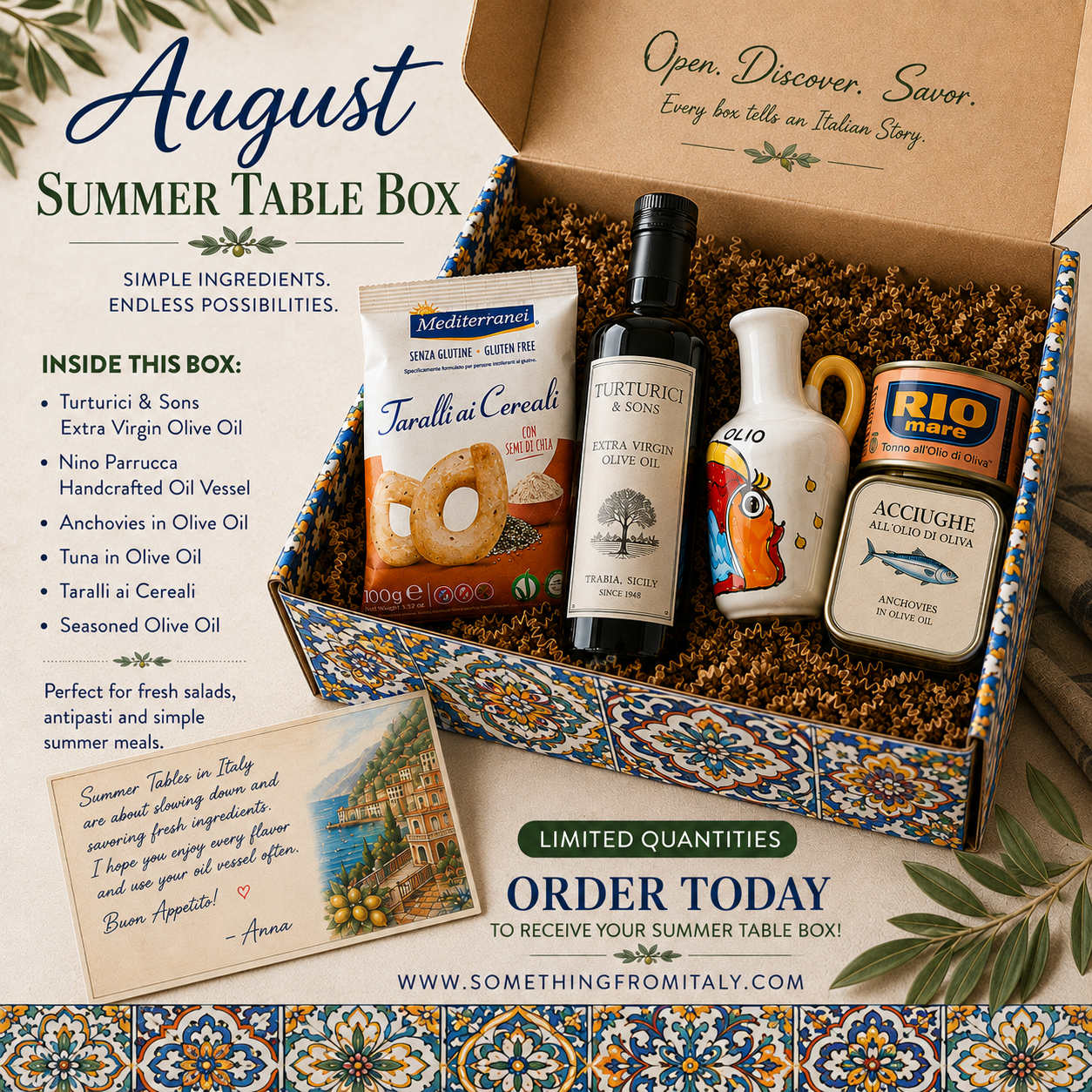 August Summer Table Box (Limited Surplus)
