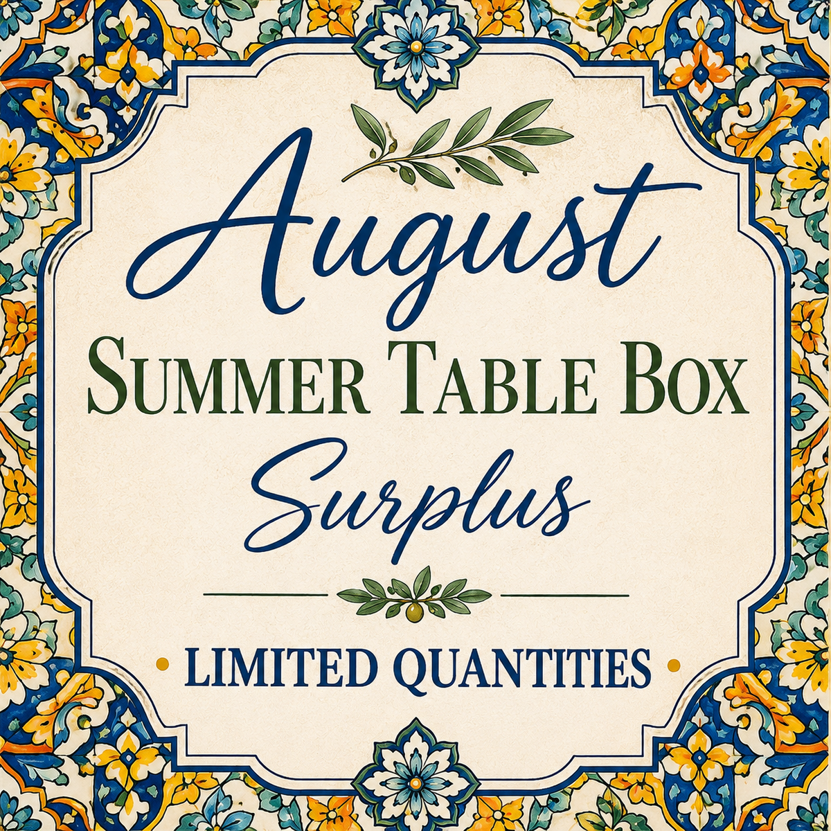 August Summer Table Box (Limited Surplus)